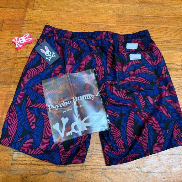 NWT PSYCHO BUNNY MENS CARDEN SWIM SHORTS Men's XL ACP Lined - Picture 5 of 10
